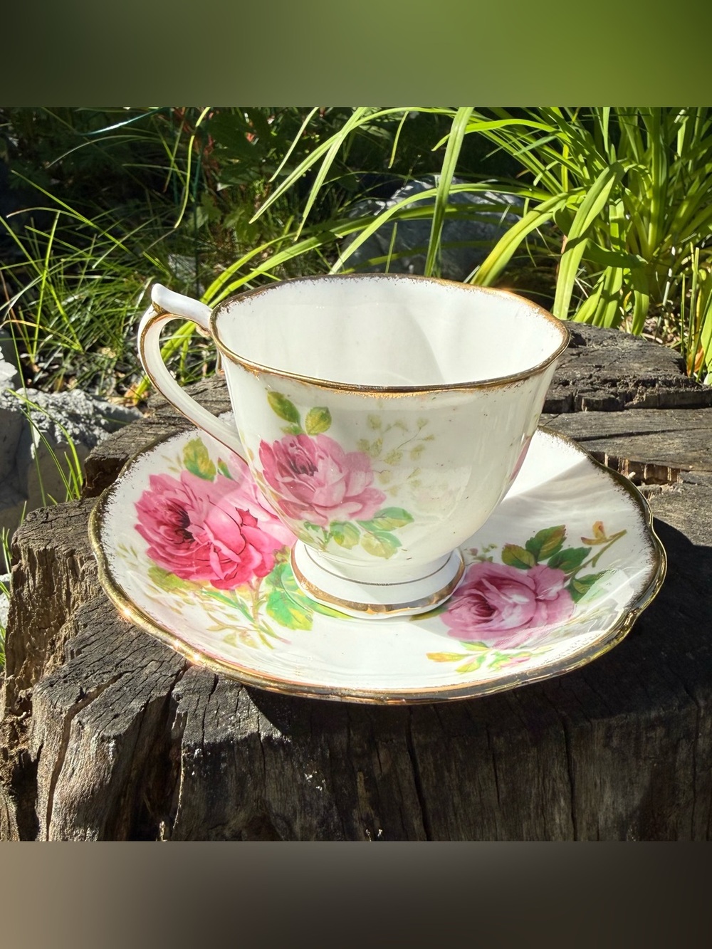 Vintage Royal Albert American Beauty Teacup & Saucer Set